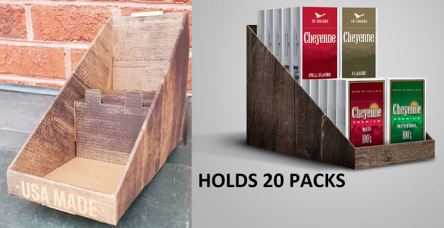 Woodgrain Cigar Display