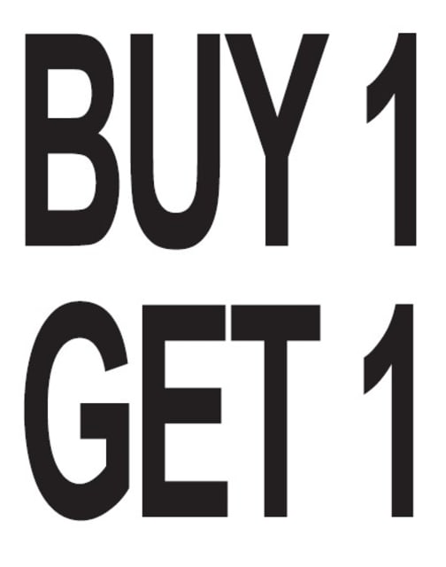 5" BUY 1 GET1 LABEL SHEET