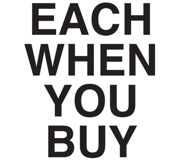 5" Each When You Buy Label