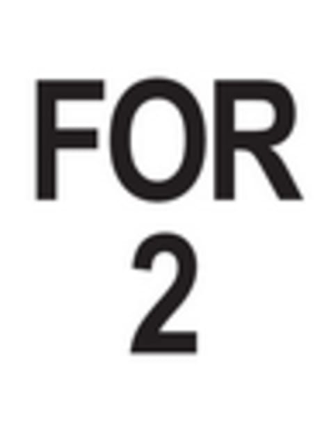 1&2" FOR 2 LABEL SHEET