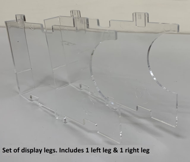 Acrylic tray legs