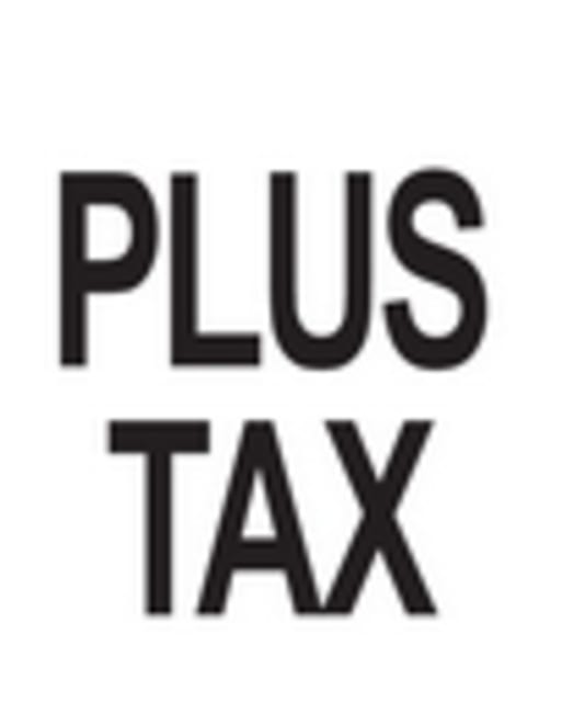 1&2" PLUS TAX LABEL SHEET