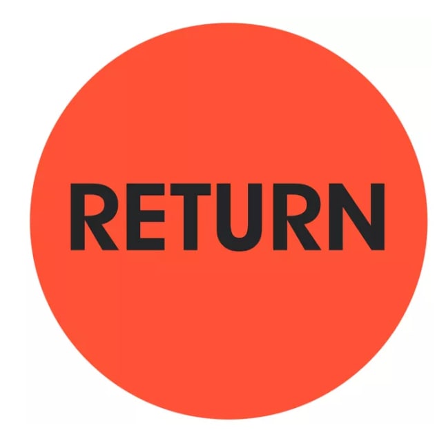 2" Return Stickers