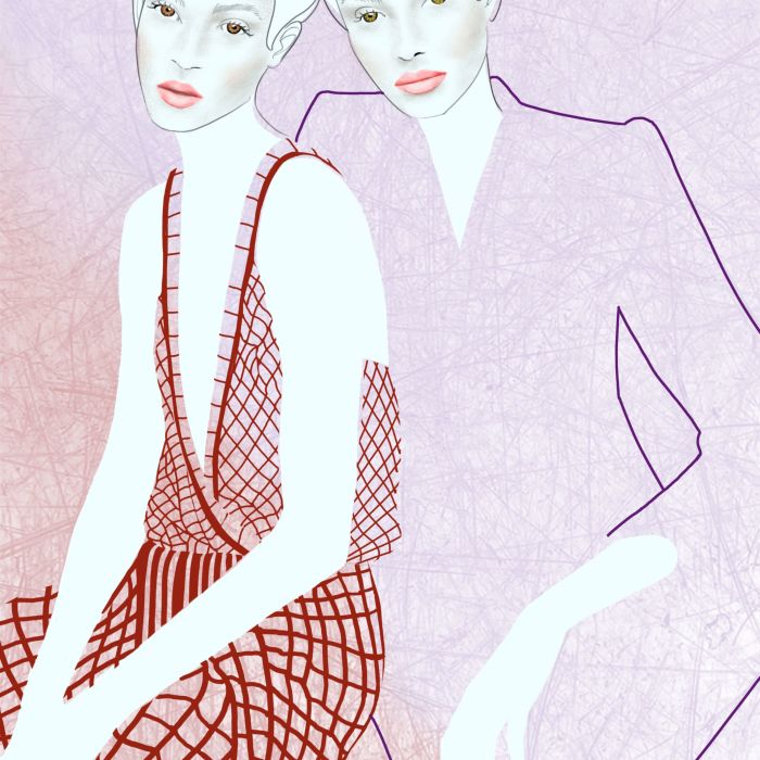 Fashion illustration by Anja Karboul