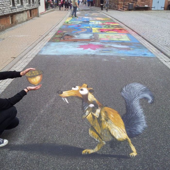 3D Street Art by Melina Berg