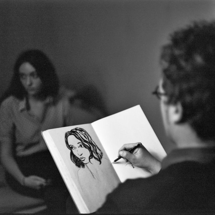 Live-Portraitzeichnen von Moritz Stetter