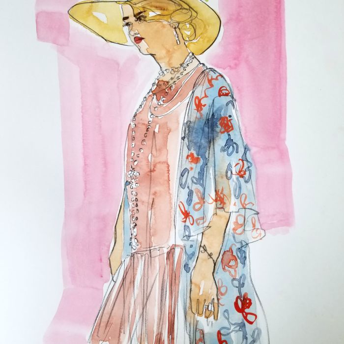 Live Portrait Sketching by Anita Rundles Illustration