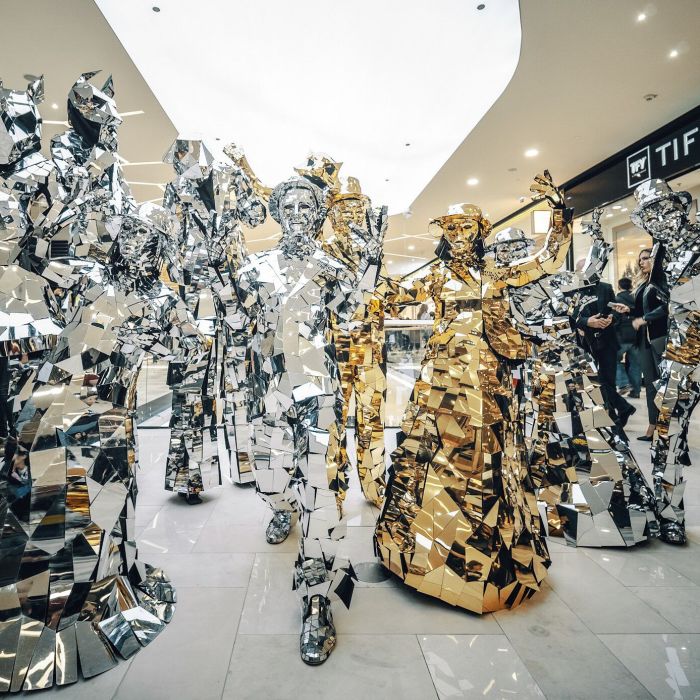 Shiny Mirror Walkabout Spectacle by Mirror Crew