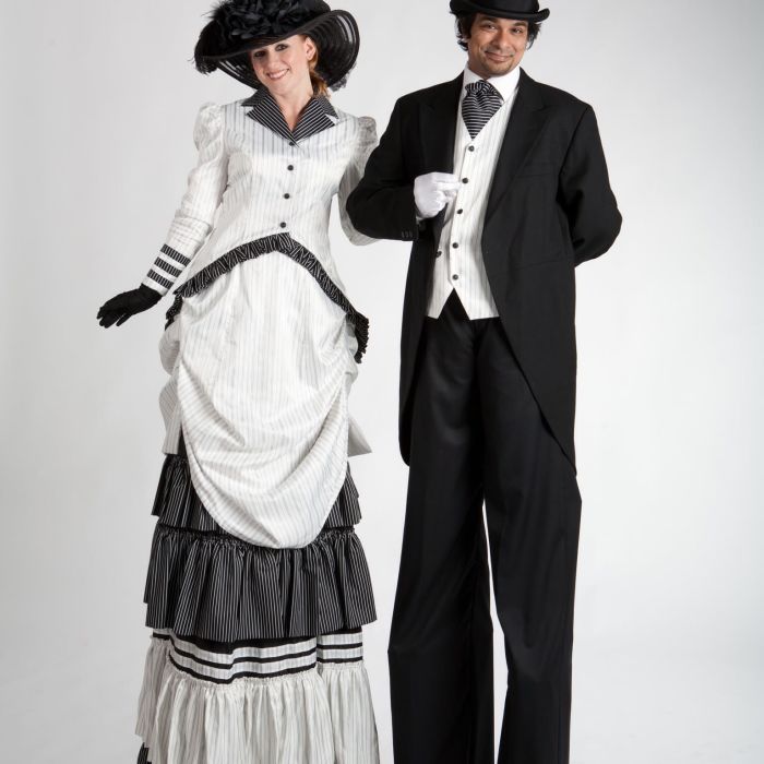 Stilt walkers by Jack in Box