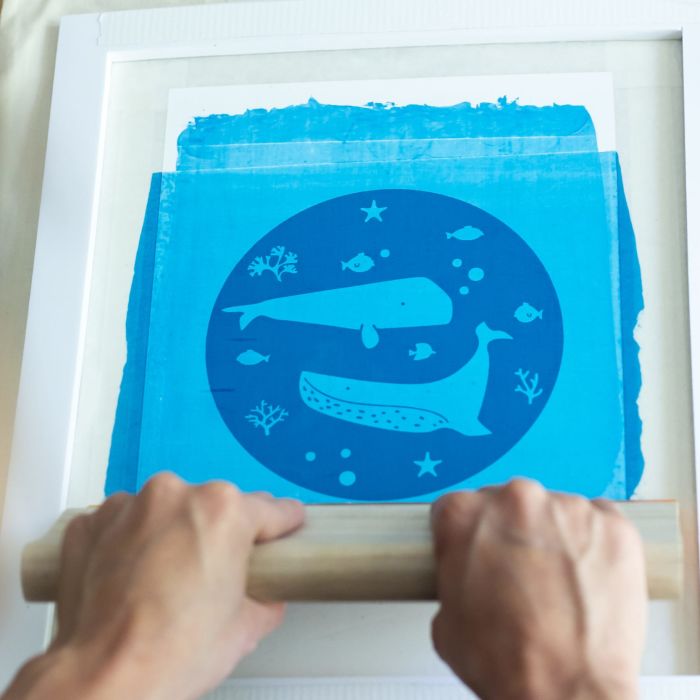 Workshop: Siebdruck + papercutting von Druckrausch