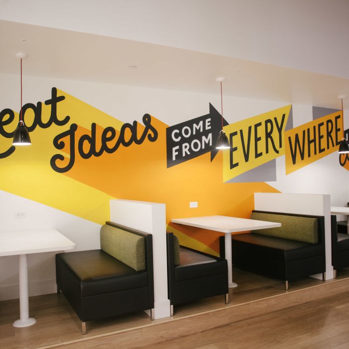 Typographic Murals & Windowpainting by Rosa Kammermeier