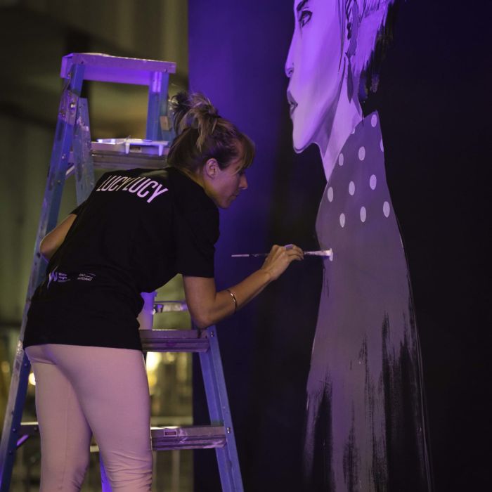 Live painting by Lucy Lucy