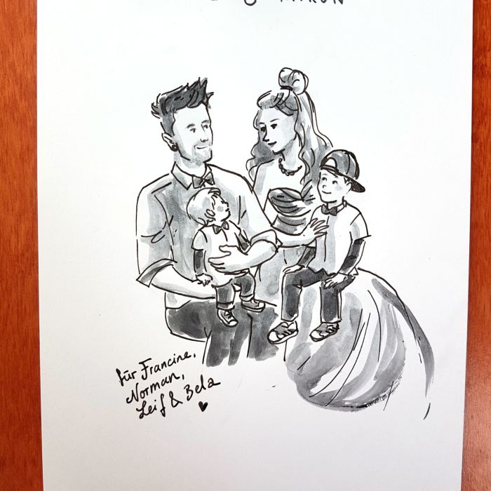EVENTDRAWING black/white sketches por Veronika Gruhl Illustration