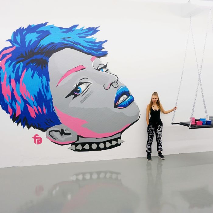 Tape Art Wall por Fabifa