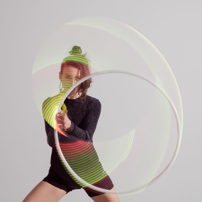 LED Hoop Performance by Leela Pluma Hoop