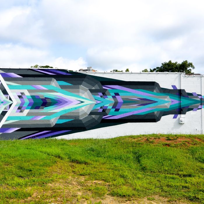 Abstract Geometric Mural Artist by ILL.DES