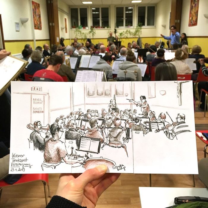 Urban Sketching by Sandfarbe