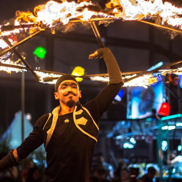 Rockstar Fire Show by Pyro Bangang