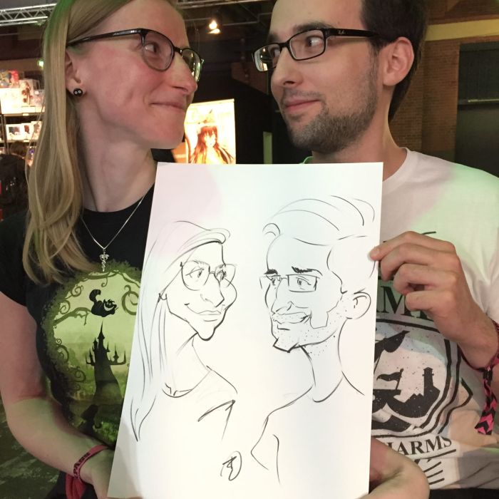Live Caricature & Event Sketching by Timmzeichnet