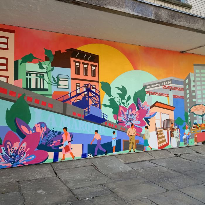Colorful Mural Painting by Priscila De Carvalho