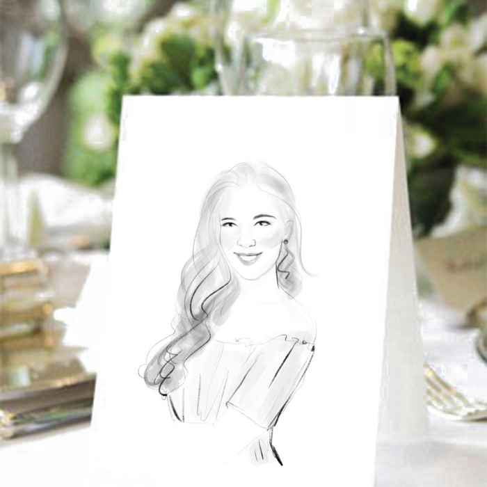 Wedding Tag Illustrations von Ana Mirpuri
