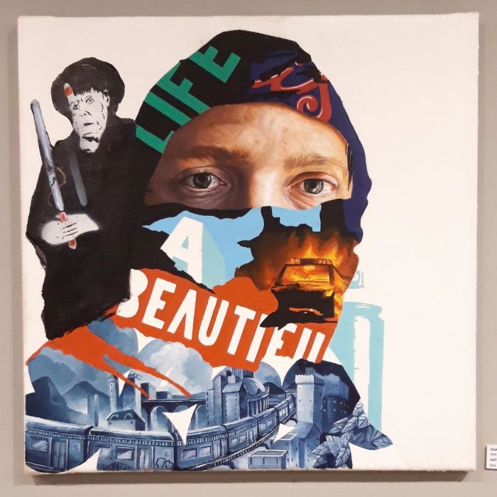 Paintings on canvas by MATE