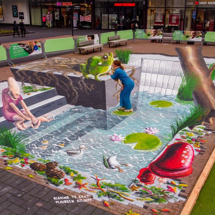 3D Streetpainting by Rianne te Kaat