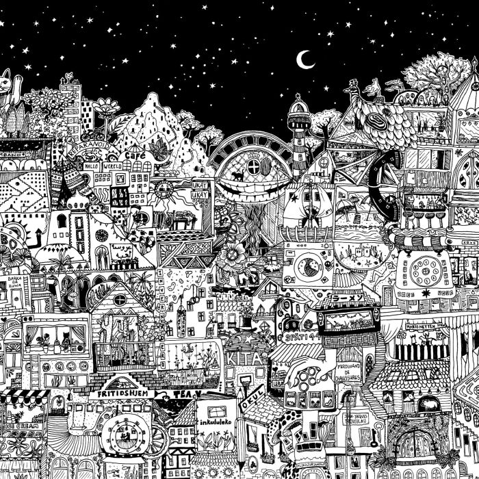 Surrealist Fine Line Illustrations by Kollektiv Orange