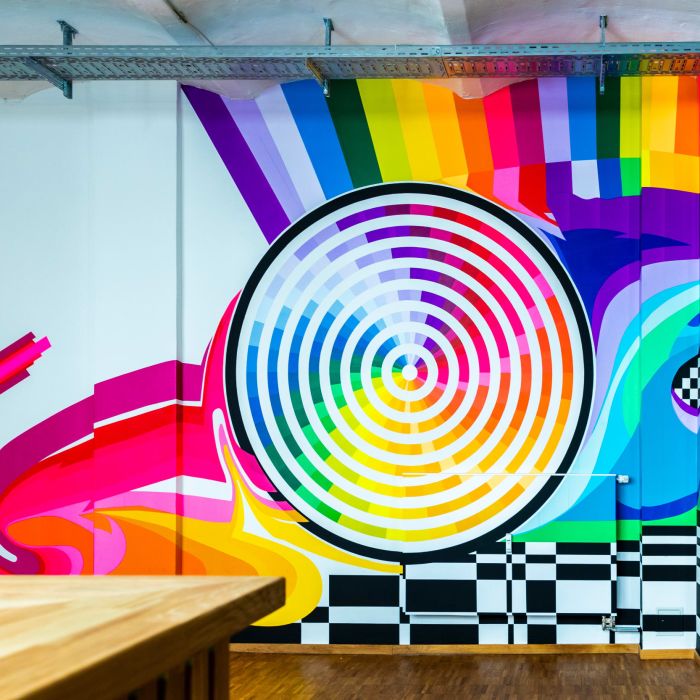 Tape Art Installations von ATAU