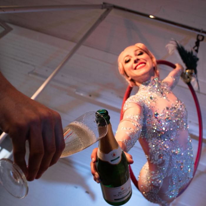 Aerial Bartending por Lady Lee
