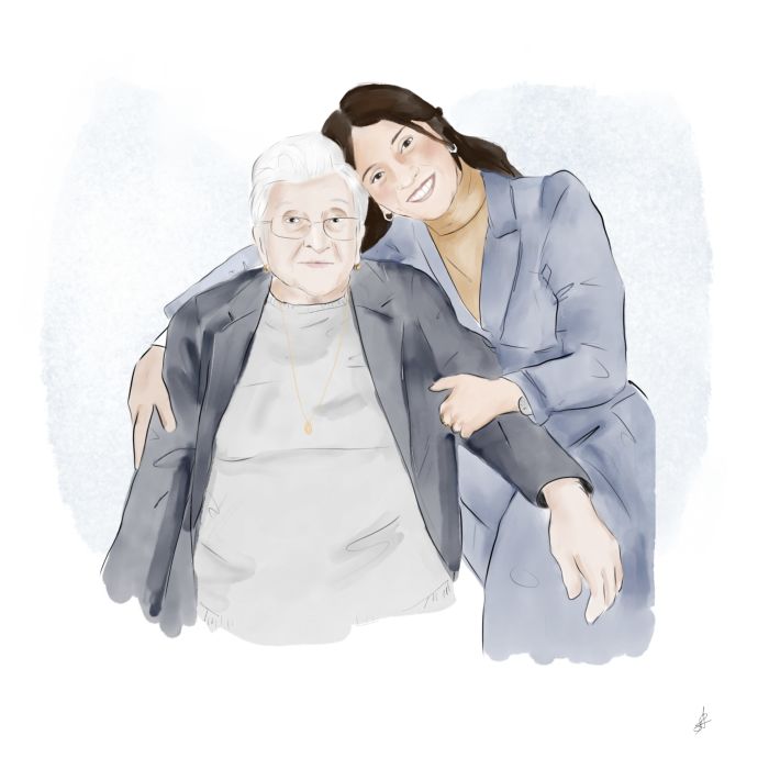 Digital Portrait Drawing by Ana Mirpuri