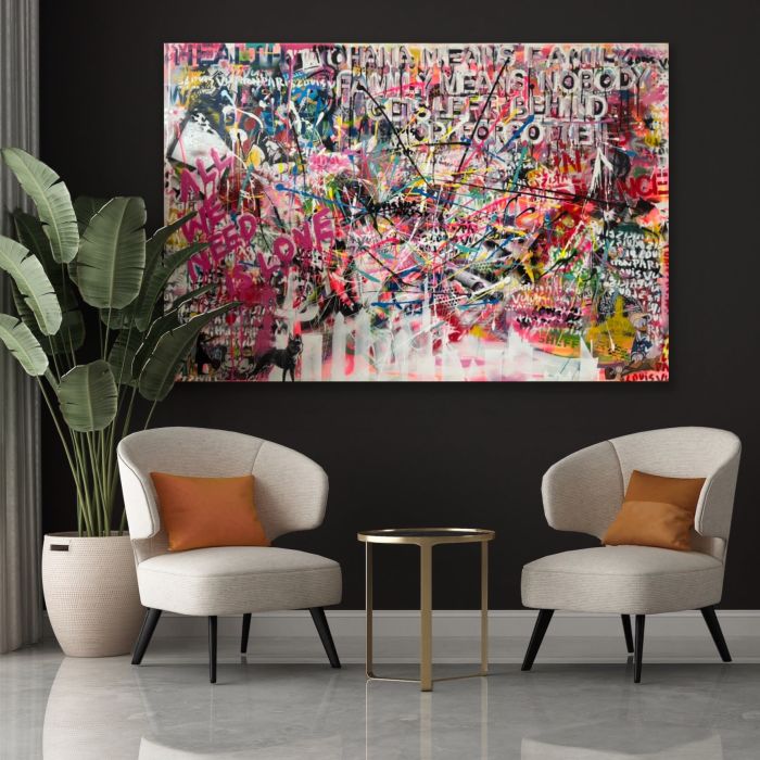 Abstract / Street Artwork on Canvas por Sheena Lennox