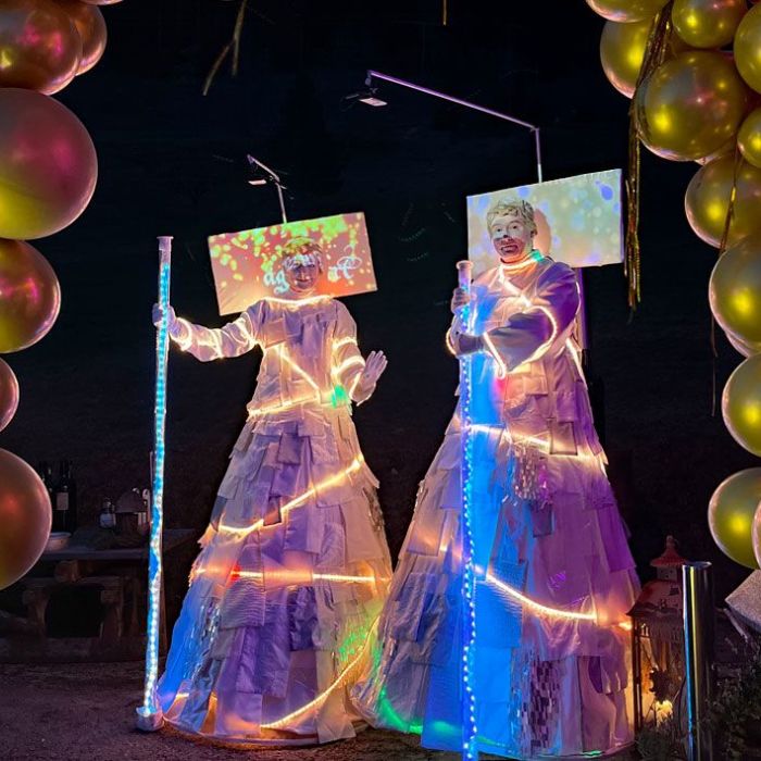 Walk acts "Living Screen" von Andrew and Friends