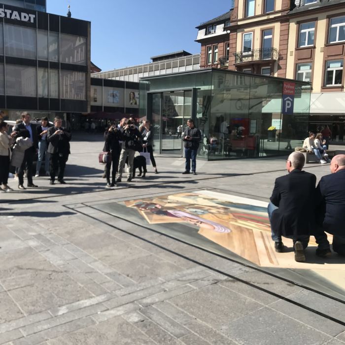 3D-Streetart Livepainting by Vanessa Hitzfeld