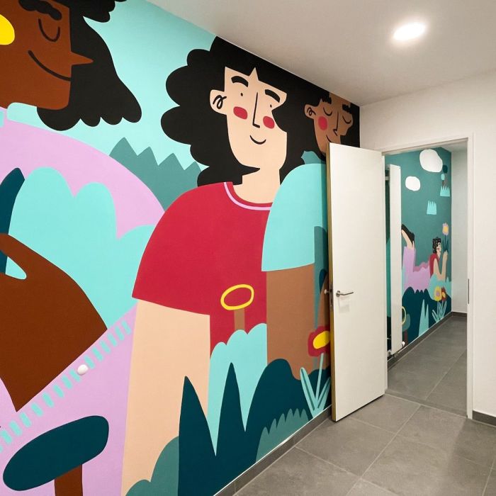 Office Mural by Land of Júlia / Júlia Mota Albuquerque