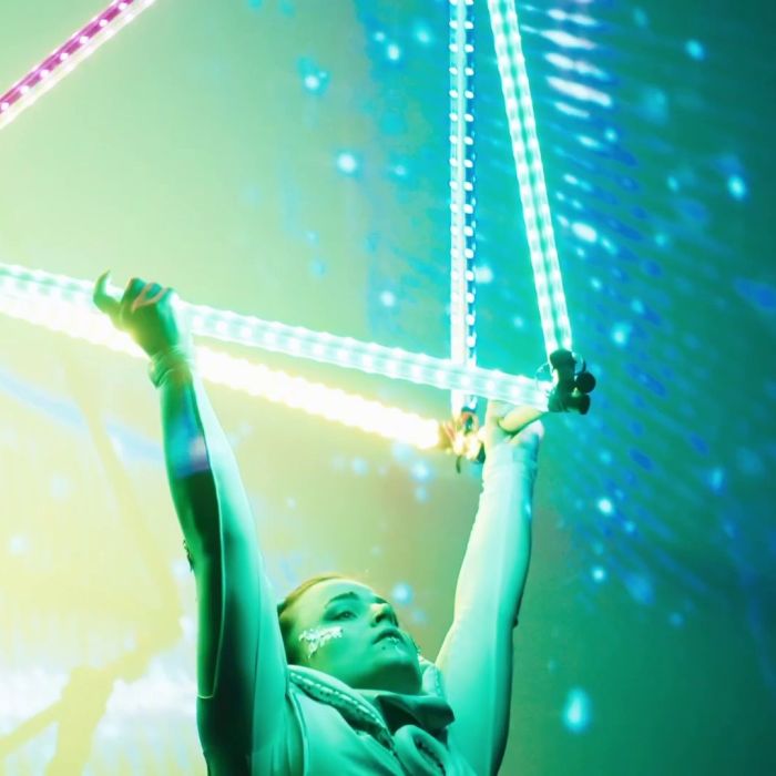 Lightshow With Acrobatics by Aliatrix