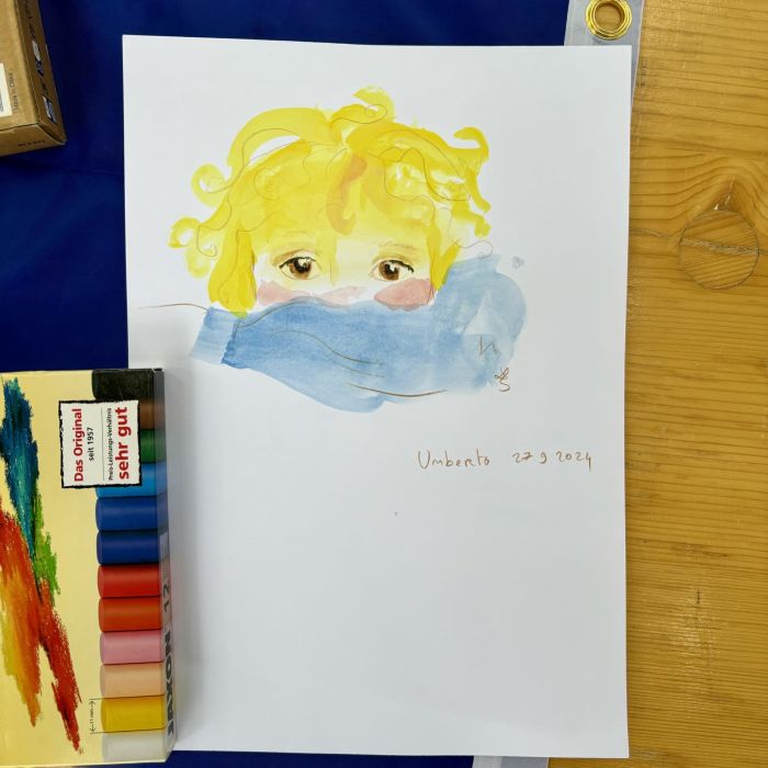 Live Portrait Sketching by Lea Simone