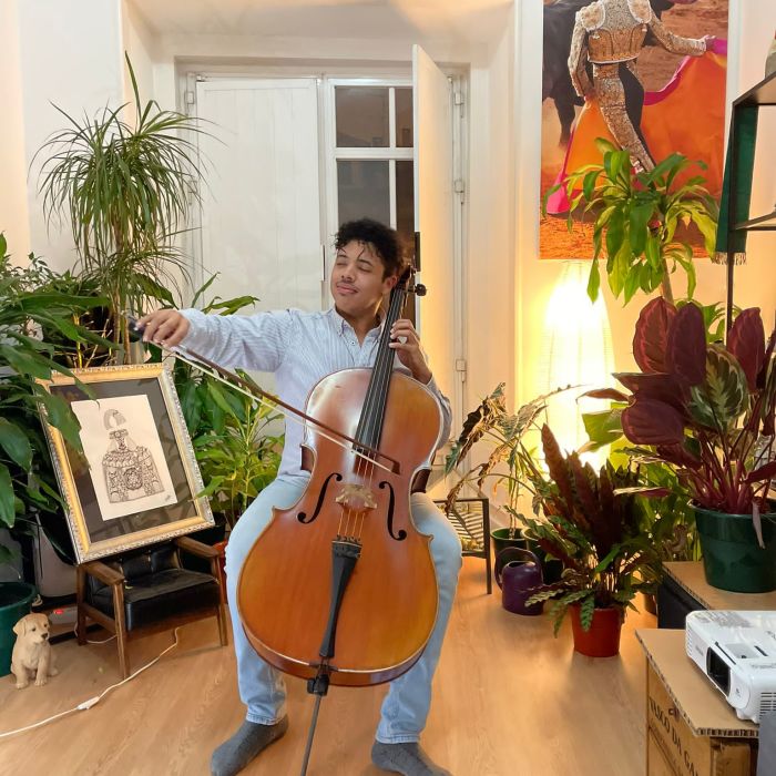 Cellist by André Alves
