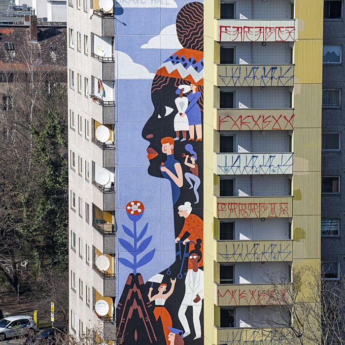 Mural art by Katerina Voronina
