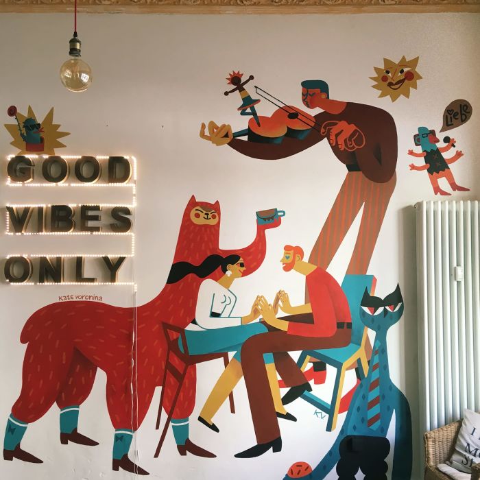 Indoor Mural por Katerina Voronina