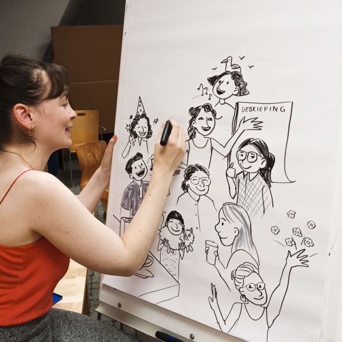 live illustration & graphic recording von Chiara Linzenmeier Illustration