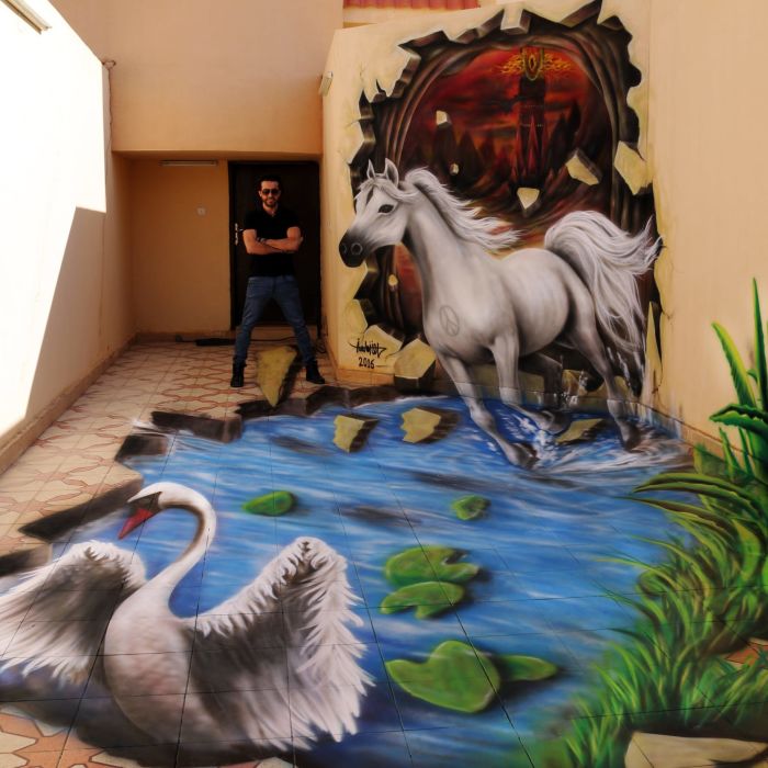 3D STREET ART by Artist Ossama Nasr