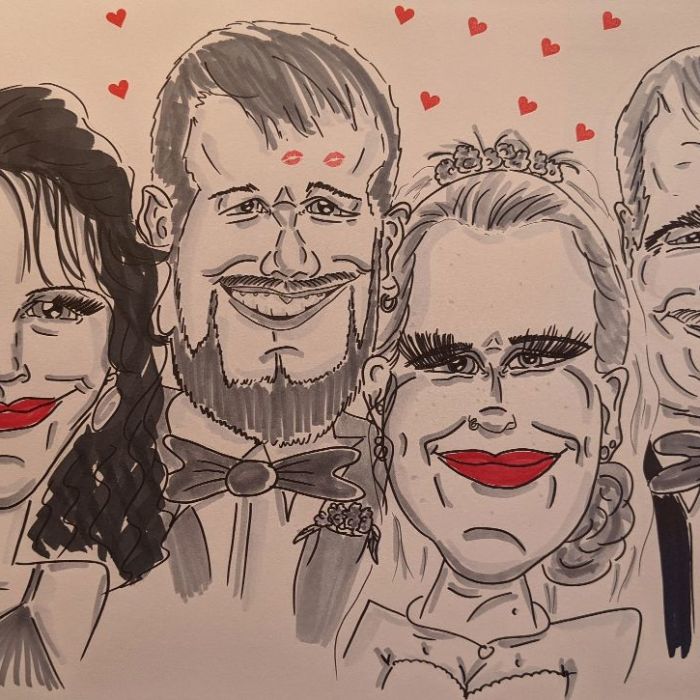 live-Karikaturen auf Events aller Art von Cartoonlady