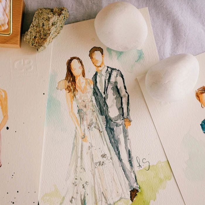 live wedding painting por Anna Straßer