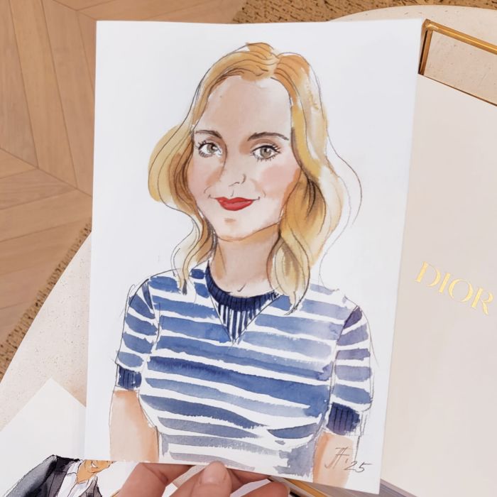 Live Portrait Illustration por Jelena Fiala