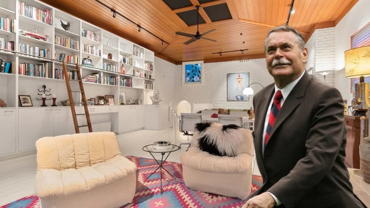 AFL legend Ron Barassi's eclectic St Kilda home hits the market - ron barassi home