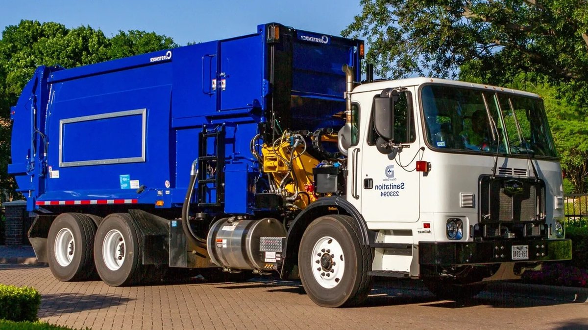 Dallas Garbage Trucks Scan Homes For Code Violations - garbage trucks