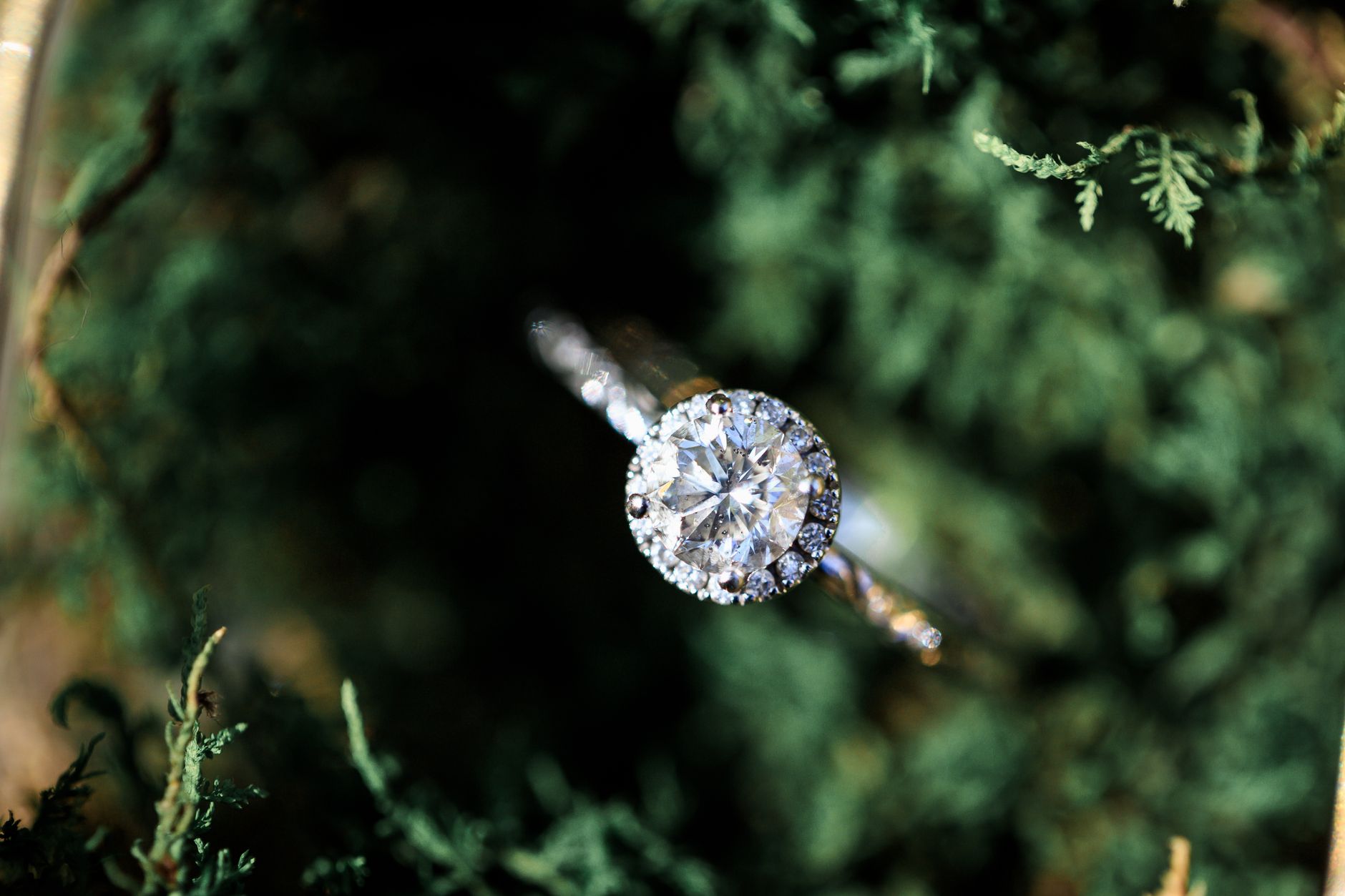 April inspired engagement rings