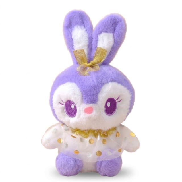 Cute Purple Bunny Rabbit Soft Toy with Sparkle Dress