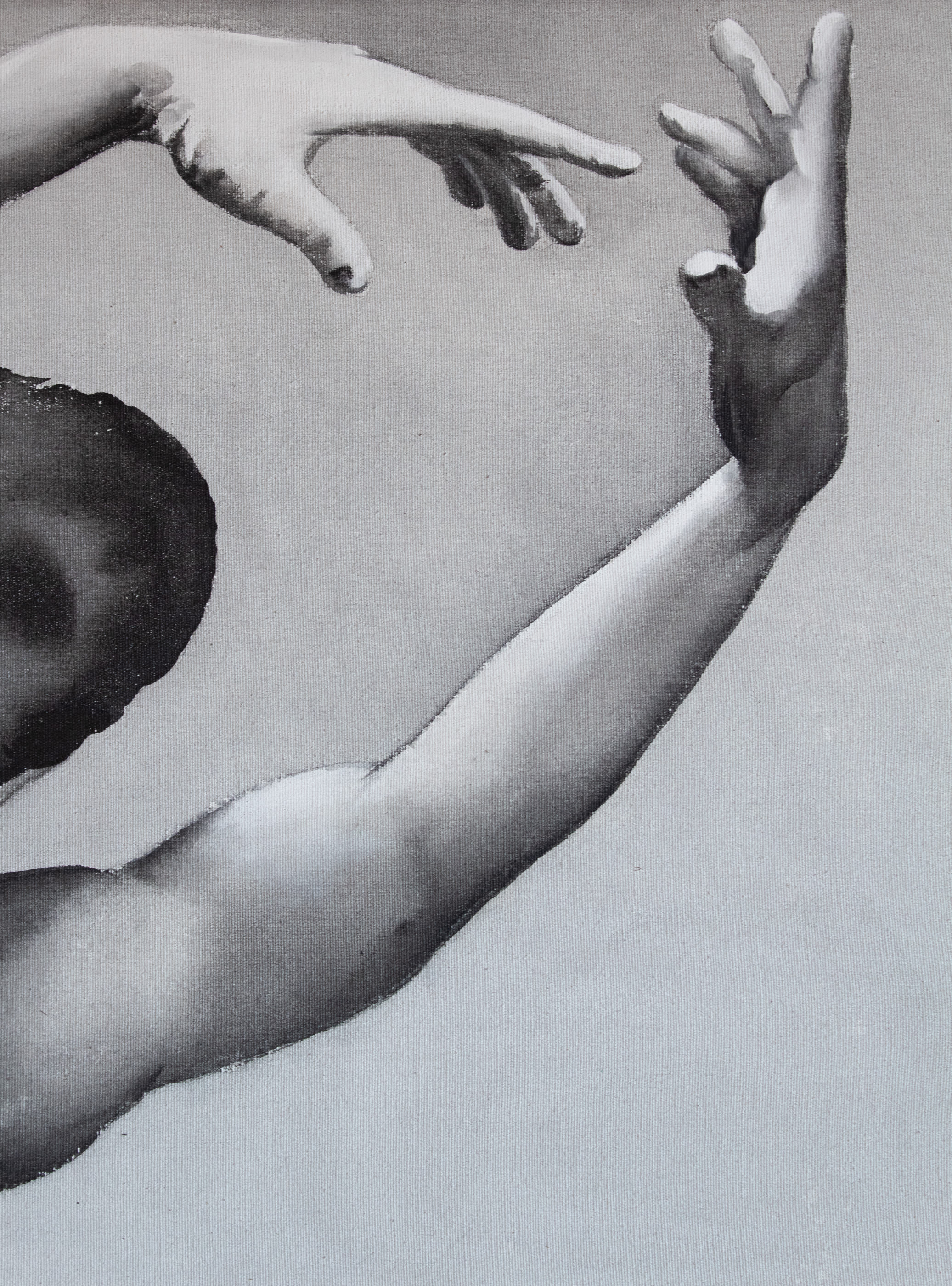 Salto, detalle: Manos